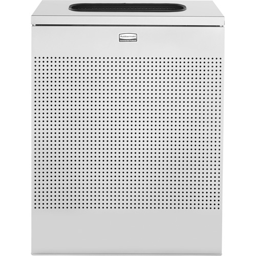 Rubbermaid FGSR18EPLSM Silhouette Small Rectangular Waste Receptacle, Steel, 22.5 US gal.