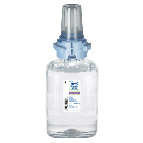 Purell 8704-04-CAN00 ADX-7 Advanced Foam Hand Sanitizer, 700 ml, Cartridge Refill, 70% Alcohol