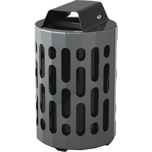 Frost 2020-BLACK R&eacute;cipients &agrave; d&eacute;chets 2020 Stingray, M&eacute;tal, 42 gal. US