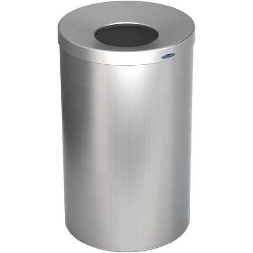 Frost 310-S Lobby Waste Receptacle, Stainless Steel, 33 US gal.
