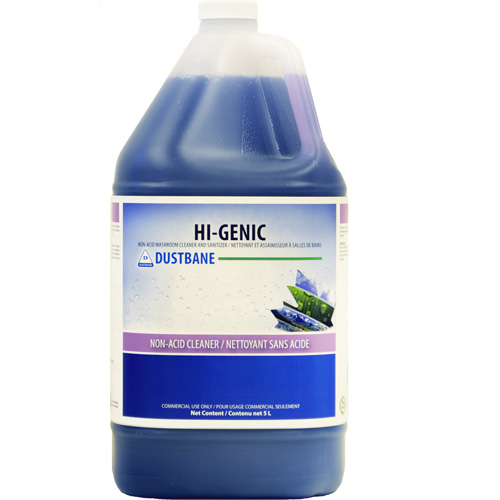Dustbane 53727 Hi-Genic Bathroom Cleaner & Sanitizer, 5 L, Jug