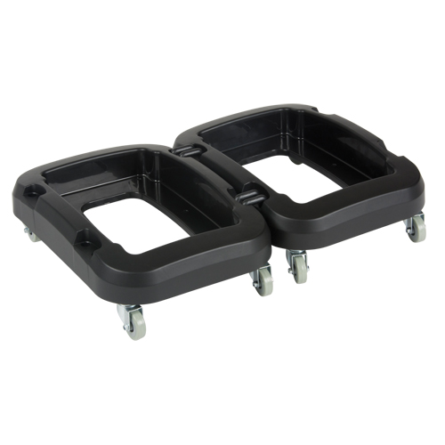 RMP Maintenance Products JH483 Recycling & Waste Receptacle Dolly, Polypropylene, Black, Fits: 17-1/4" x 12-1/2"
