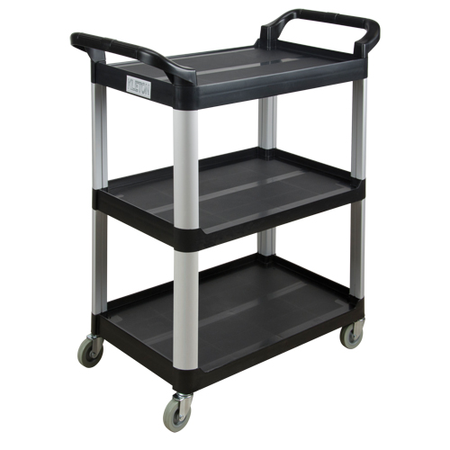 KLETON JH487 Utility Cart, 3 Tiers, 16-3/4" x 37" x 33-1/2", 250 lbs. Capacity