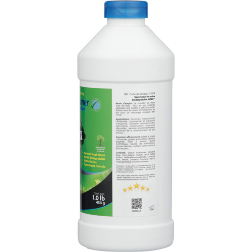Worx 11-1104 Biodegradable Hand Cleaner, Powder, 1 lbs., Bottle, Scented