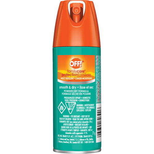 SC Johnson 10062300703903 OFF! Family Care&reg; Insect Repellent, 15% DEET, Aerosol, 2.5 oz.
