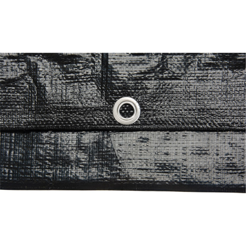  JI336 Tarp, Light Industrial Duty, Black, 30' x 50' x 8 mils