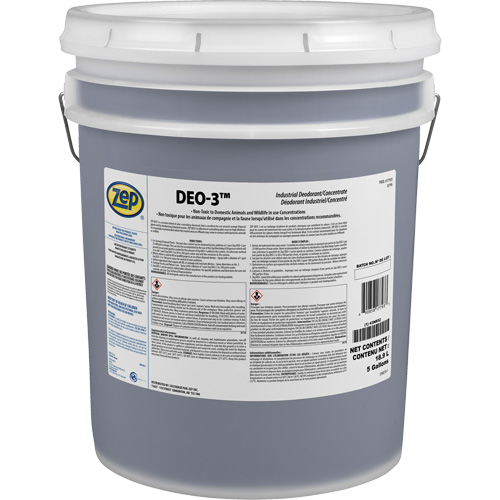 Zep 177935 D&eacute;sodorisant industriel Deo-3, 5 gal., Seau
