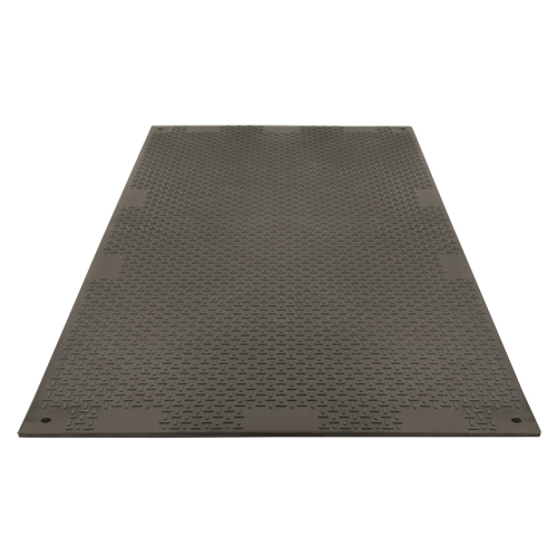 Versamat VM48 Medium-Duty Ground Protection, 4' x 8', Fiberglass/Polypropylene, Textured, Black