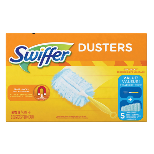Swiffer 16901444 Ensemble Duster, Style &agrave; enfiler, Microfibre, 5" lo x 3-1/2" la
