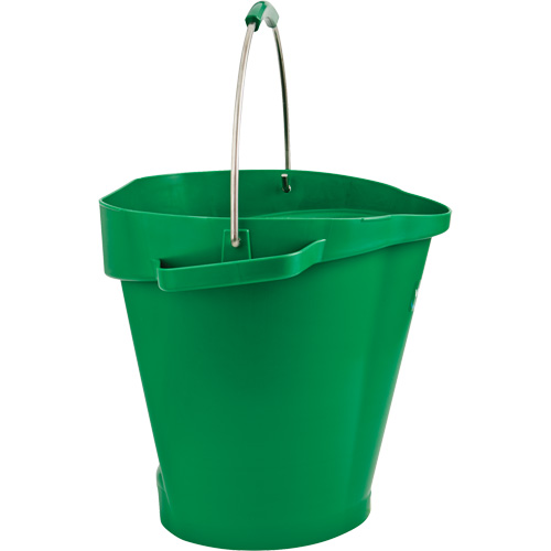 Vikan 56922 5692 Series Bucket, Green, 3 US gal.