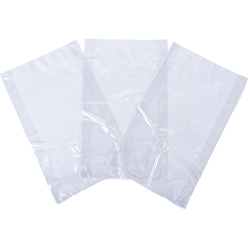  JI644 Sacs en poly, Dessus ouvert, 8" x 3-1/2", 1 mil