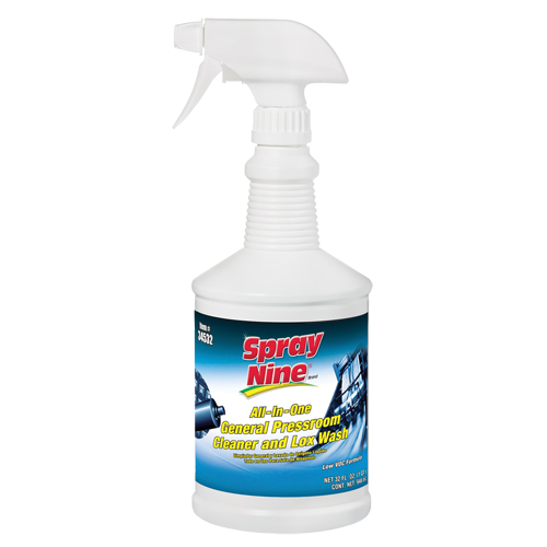 Spray Nine 34532 Nettoyant g&eacute;n&eacute;ral Spray Nine pour impression, 946 ml, Bouteille &agrave; g&acirc;chette