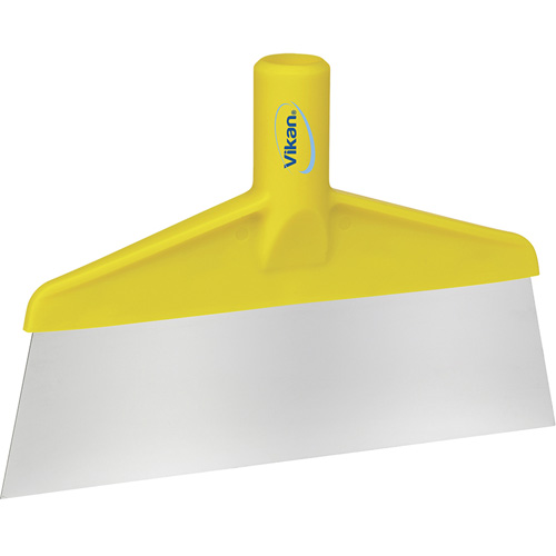 Vikan 29106 Stainless Steel Floor Scraper, Yellow, 10-1/4" W x 7" L