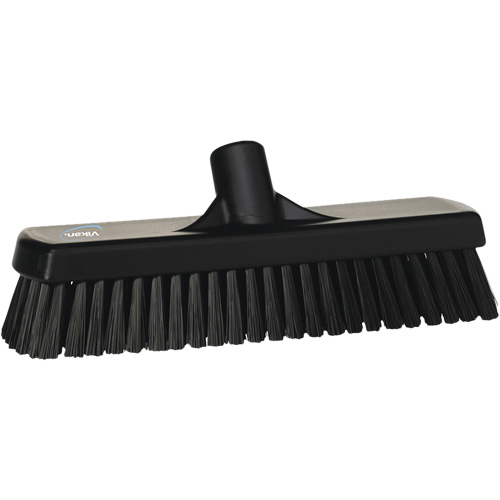 Vikan 70609 Balai-brosse pour planchers et mur, Crins Ferme, 12", Polyester, Noir