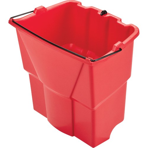 Rubbermaid 2064907 Seau optionnel Wavebrake pour eau sale, Capacit&eacute; de 4.5 gal. US (18 pintes), Rouge