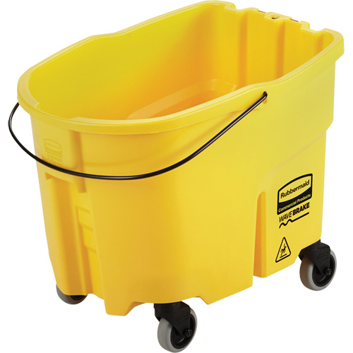 Rubbermaid 2064914 Seau pour vadrouille Wavebrake, Capacit&eacute; de 8.75 gal. US (35 pintes), Jaune