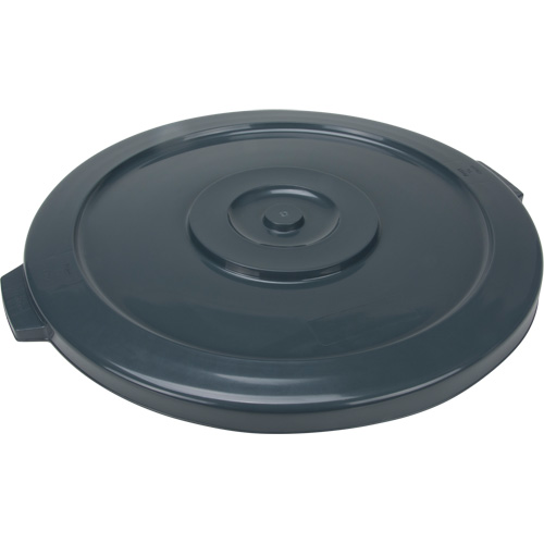 Produits d’entretien RMP JK678 Couvercle pour contenant &agrave; d&eacute;chets, Couvercle plat, Plastique/Poly&eacute;thyl&egrave;ne, Convient aux contenants 24" dia.