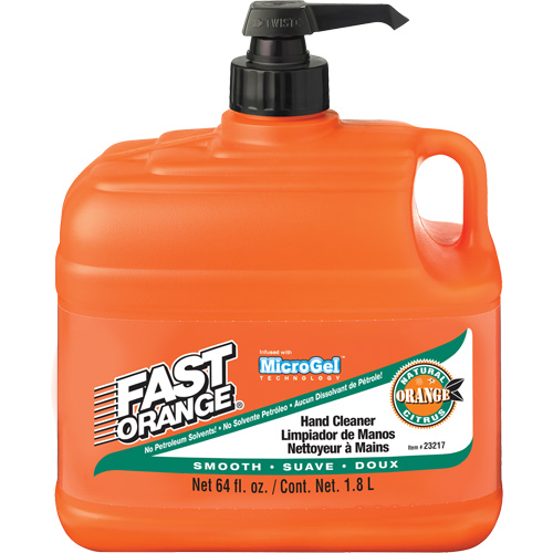 Fast Orange 23217 Nettoyant &agrave; mains, Lotion, 1,89 L, Bouteille &agrave; pompe, Orange