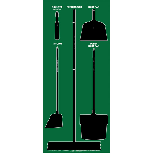 Accuform NMC Q549897NTGBS Ultra Aluma-Lite Dry Shadow Board (English Only)
