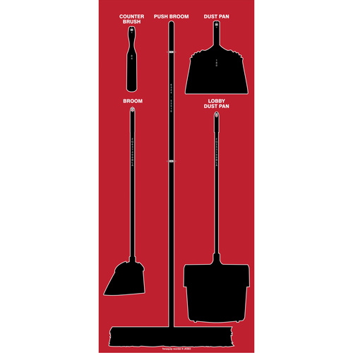 Accuform NMC Q549897NTRBS Tableau silhouett&eacute; sec Ultra Aluma-Lite (Anglais seulement)