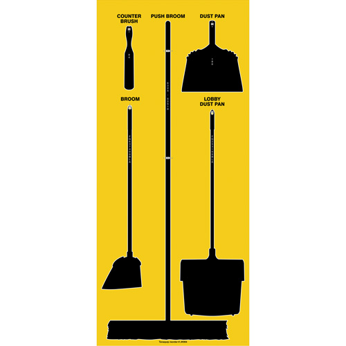 Accuform Signs Q549897NTYBS Tableau silhouett&eacute; sec Ultra Aluma-Lite (Anglais seulement)