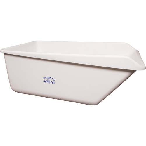 Vikan 69015 Angled Dump Tub, Plastic, White