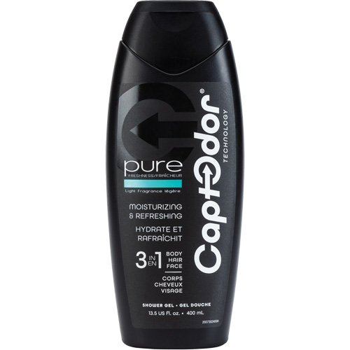 Captodor 9301000400 Gel douche 3 en 1, 400 ml, Pure fraîcheur, Bouteille
