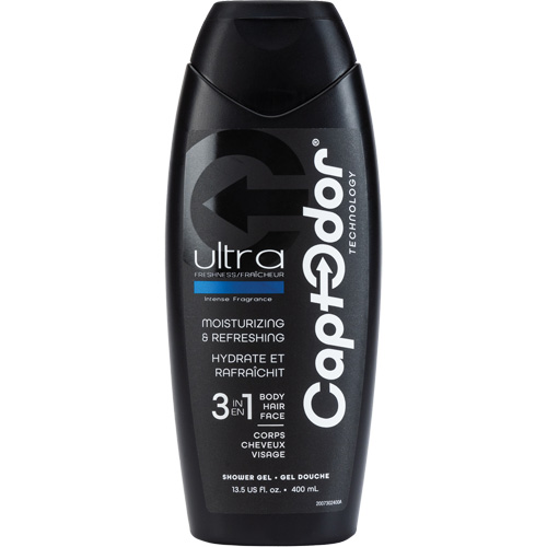 Captodor 9302000400 3 in 1 Shower Gel, 400 ml, Ultra Freshness, Bottle