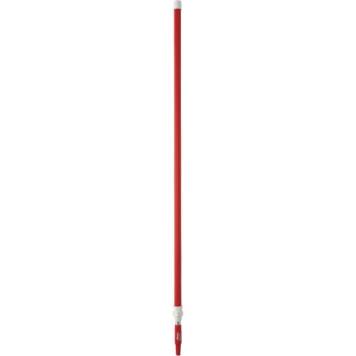 Vikan 29754 Manche de brosse pour plateforme, Brosse/Support &agrave; tampon, Rouge, T&eacute;lescopique, 62"-113" lo
