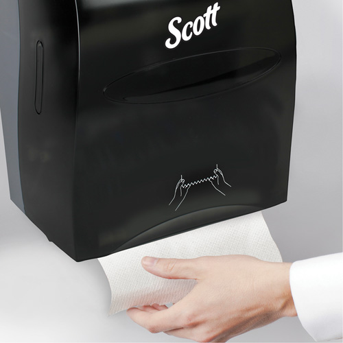 Kimberly-Clark 46253 Scott&reg; Essential Hand Towel Roll Dispenser, Manual/No-Touch, 12.63" W x 10.2" D x 16.13" H
