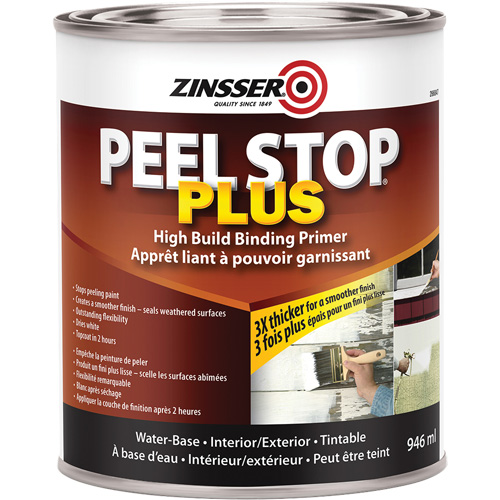 Zinsser 266847 Peel Stop&reg; Plus High Build Binding Primer, 946 ml, Can, White