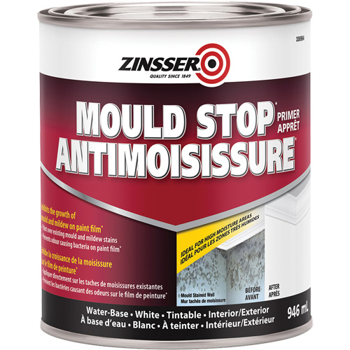 Zinsser 336964 Appr&ecirc;t antimoisissure, 946 ml, Canette, Blanc