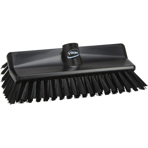 Vikan 70479 High-Low Brush, Medium Bristles, 10-1/4" Long, Black