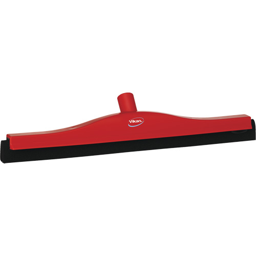 Vikan 77534 Fixed Head Food Hygiene Floor Squeegee, 20", Red