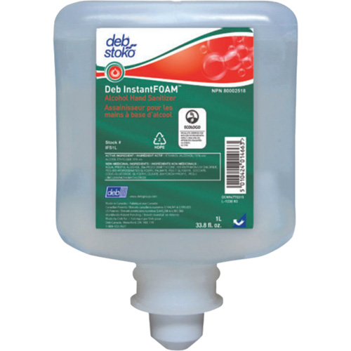SC Johnson Professional IFS1L D&eacute;sinfectant pour les mains Instantfoam, 1000 ml, Recharge, 70 % alcool