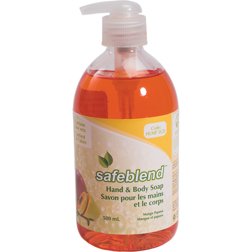 Safeblend HLMP5CD Hand & Body Soap, 500 ml, Mango & Papaya, Bottle