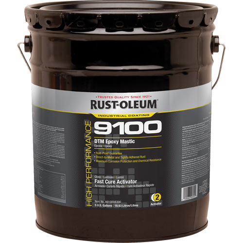 Rust-Oleum A910008300 Activateur pour s&eacute;chage rapide pour mastic &eacute;poxy DTM du syst&egrave;me 9100, 5 gal., Seau