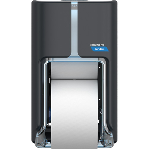 Cascades C310 Pro Tandem Top-Bottom High Capacity Toilet Paper Dispenser, Multiple Roll Capacity