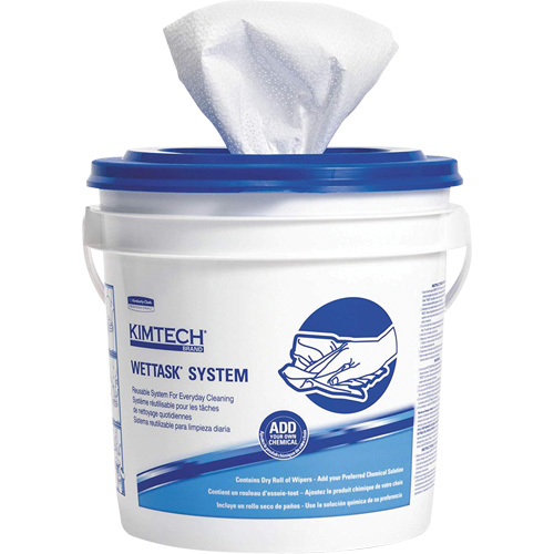 Kimberly-Clark 6211 Kimtech Prep WetTask Disinfectant & Sanitizer Wipes, Specialty, 12" L x 12-1/2" W
