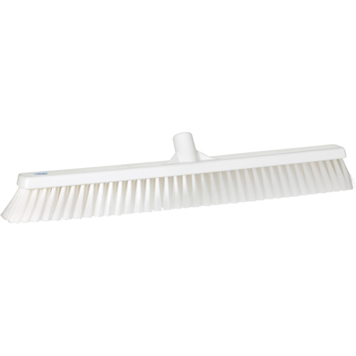Vikan 31995 T&ecirc;te de balai-brosse pour petites particules, Crins Fin, 24", Polyester, Blanc