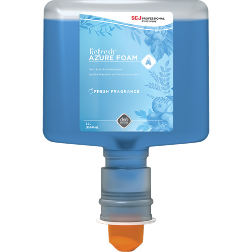 SC Johnson Professional AZU120TF Savon &agrave; mains Refresh Azure, Mousse, 1,2 L, Parfum&eacute;