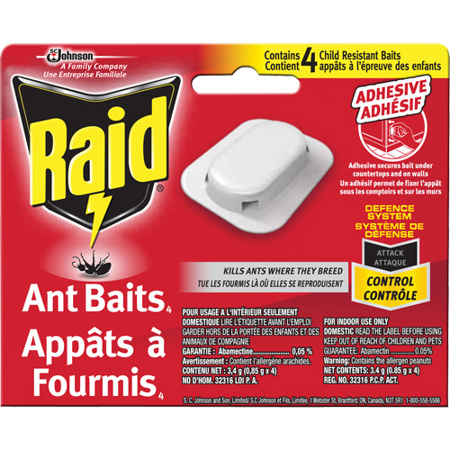 SC Johnson 10062300718938 App&acirc;ts &agrave; fourmis Raid, 5" lo x 6" la x 1" h