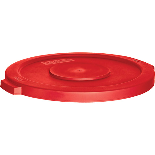 M2 Professional WM-PRH4444-L-RD Couvercle pour contenant &agrave; d&eacute;chets, Couvercle plat, Plastique, Convient aux contenants 24" dia.