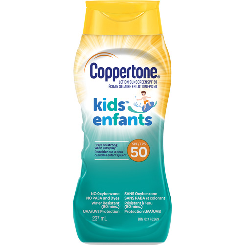 Coppertone 000042417378 Kids Water Resistant Sunscreen, SPF 50, Lotion