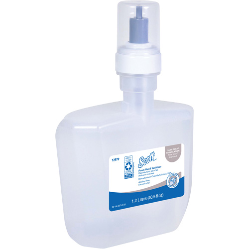 Kimberly-Clark 12979 D&eacute;sinfectant en mousse sans alcool pour les mains Essential de Scott, 1200 ml, Cartouche de recharge, 0% alcool