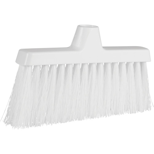 Vikan 310115 ColorCore Angle Head Broom, Medium Bristles, 10", Polypropylene, White