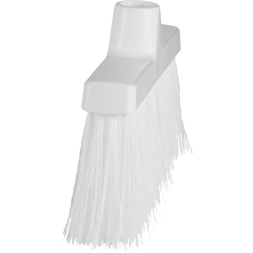 Vikan 310115 ColorCore Angle Head Broom, Medium Bristles, 10", Polypropylene, White