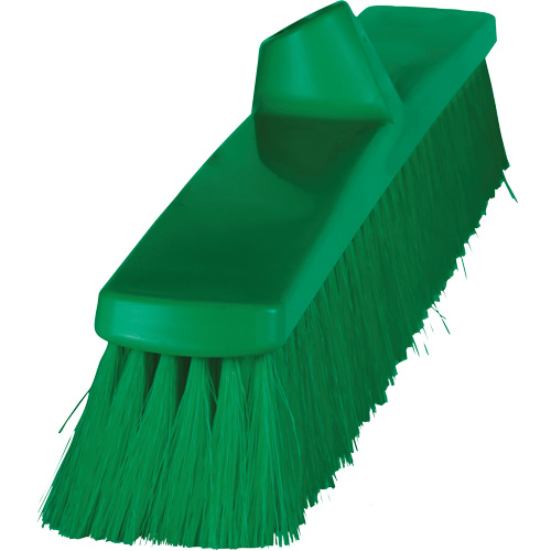 Vikan 316312 ColorCore Push Broom, Fine Bristles, 24", Polypropylene, Green