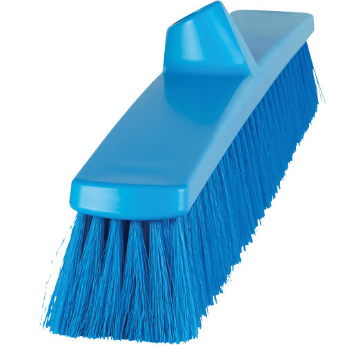 Vikan 316313 ColorCore Push Broom, Fine Bristles, 24", Polypropylene, Blue