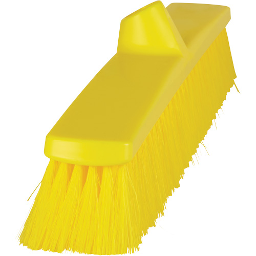 Vikan 316316 ColorCore Push Broom, Fine Bristles, 24", Polypropylene, Yellow